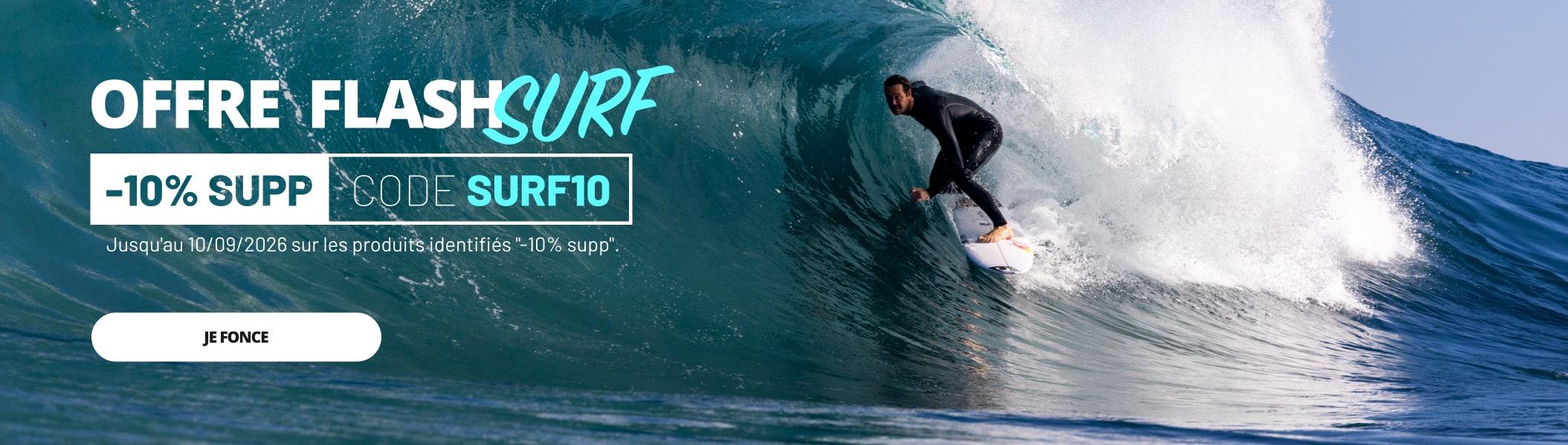 offre flash surf -10% supp