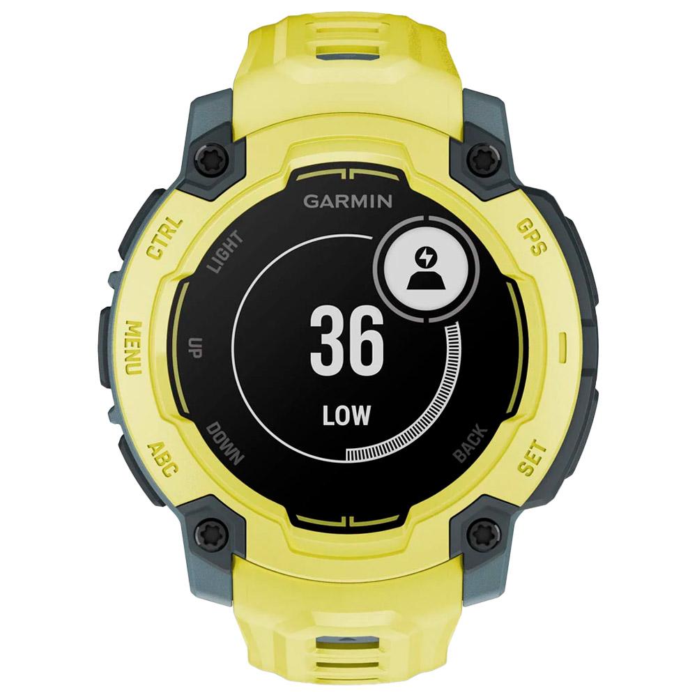 Garmin Instinct E - Montre GPS Robusteau Citron/Bleu (40 Mm, 14 Jours D'autonomie)