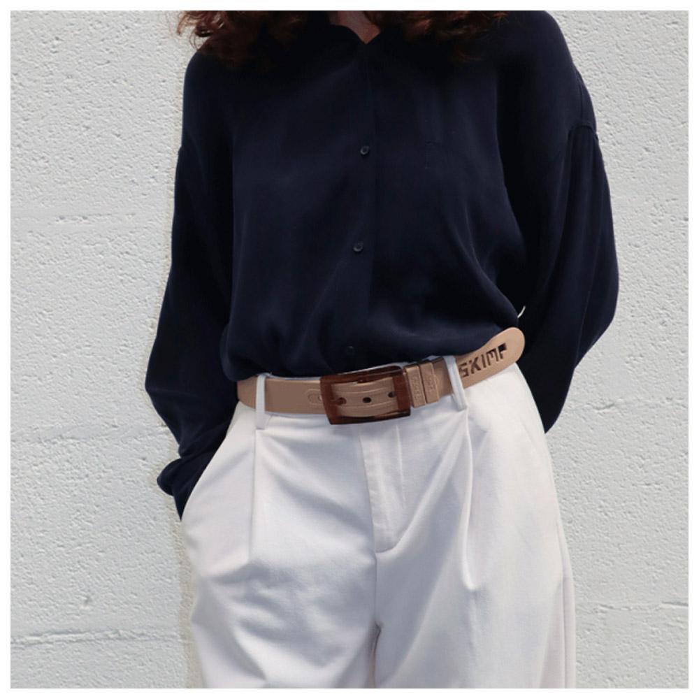 Ceinture Skimp Originale - Beige/Marron - Taille Unique - 3.4 Cm De Large - En Plastique Recyclé - Neuf Avec étiquettes