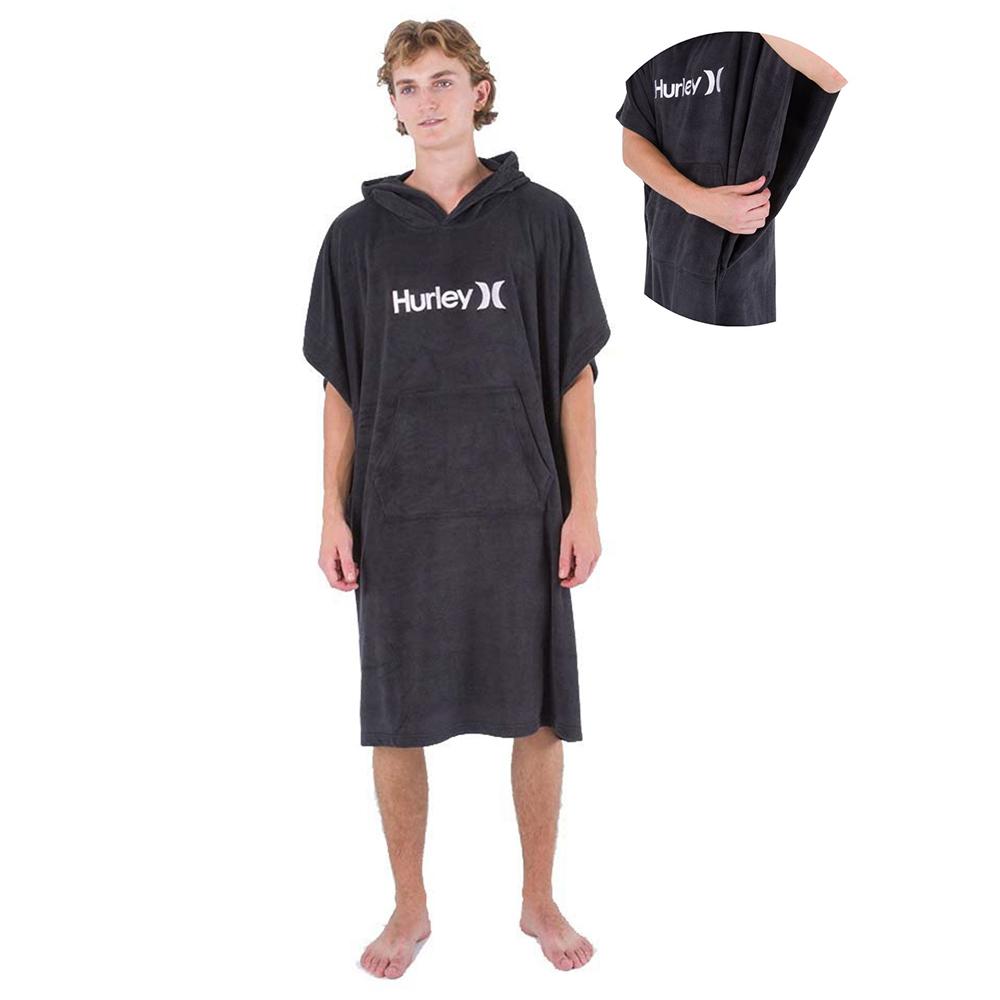 Poncho Surf Hurley One and Only V3 Black Hiver 2023 Glisse proshop