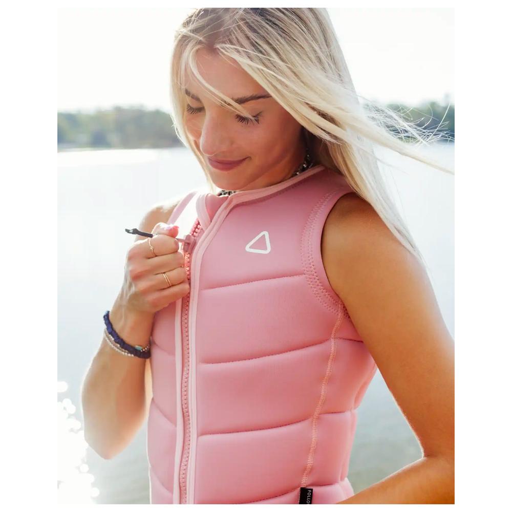 Gilet FOLLOW Corp Pour Femme 2024 - Noir, Coupe Ajustée, Double Couche Néoprène, Léger Et Flottable