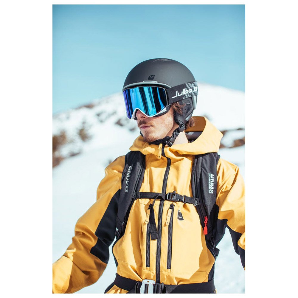 Masque de Ski Julbo Cyrius Noir Blanc Réactiv Performance 1-3 Flash Bleu -  Hiver 2024