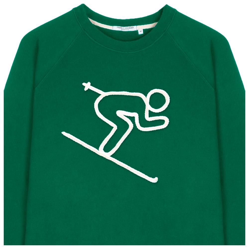 Sweat French Disorder Clyde Skieur Bottle Green Hiver 2025