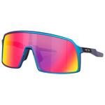 Oakley Lunettes de soleil Sutro Matte Cyan Blue Colorshift Prizm Road Présentation
