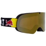 Red Bull Spect Masque de Ski Soar-007 Black Gold Snow - Orange With Présentation