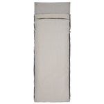 Sea To Summit Drap de sac Silk Blend Rectangular w/ Pillow Sleeve Light Grey Présentation