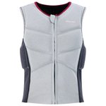 Prolimit Impact Vest PureGirl Oxygen Stretch Vest Half Padded Frontzip Misty Grey Présentation