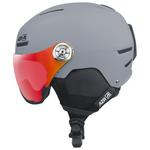 AZR Casque de ski avec visière Slider Visor Gris Mat Irisé Rouge Multicouche Présentation