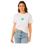 Rip Curl Tee-shirt Icons Of Surf Relaxed Optical White Présentation