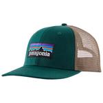 Patagonia Casquettes P-6 Logo Trucker Hat Cascade Green Présentation