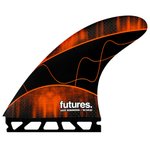 Futures Fins Ailerons Surf Jack Robinson Large Techflex Orange Présentation