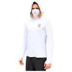 Grajagan Top Manches Longues Upf 50+ Surf Tee - LS / Hooded White Présentation