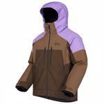 Picture Blouson Ski Exa Textury Print Paisley Cocoa Chicory Présentation