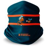 Bv Sport Tour de cou Foulard Original Collector Des Bosses Et Des Bulles Beebeer Bleu Présentation