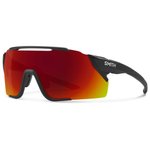 Smith Lunettes de soleil Attack Mag Mtb Matte Black Chromapop Red Mirror Présentation