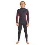 Billabong Combinaison Intégrale Absolute Natural 4/3 Chest Zip Burnt Henna Présentation