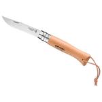 Opinel Couteaux (couverts) N°08 Baroudeur Blister Hêtre Présentation
