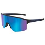 Cebe Lunettes de soleil Outflow Lite Matt Black Navy Sapphire Blue Mirror Présentation