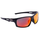 AZR Lunettes de soleil Canyon Noire Mate Multicouche Rouge Présentation