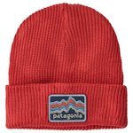 Patagonia Bonnet Kid's Logo Beanie Ridge Rise Stripe: Sumac Red Présentation