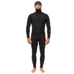 Vissla Combinaison Intégrale Manches Longues New Seas 5-4 Hooded V - U-Zip Black Présentation