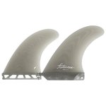 Futures Fins Ailerons Surf Mid 2+1 Smoke Présentation