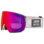 Anon Masque de Ski M5 MFI Sediment Perceive Sunny Red + Perceive Coudy Burst Présentation