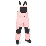 Volcom Pantalon Ski Creston 3D Stretch Bib Overall Coral Haze Présentation