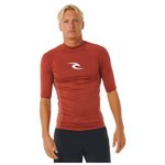 Rip Curl Top Manches Courtes Waves Performance SS Red 