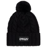Oakley Bonnet Harper Pom Beanie Black White Logo Présentation