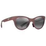 Maui Jim Lunettes de soleil Hulahe Metal Matte Dark Rose Neutral Grey Mineral Superthin Présentation