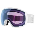 Salomon Masque de Ski Radium Pro Outline White Sigma Photo Sky Blue Présentation