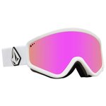 Volcom Masque de Ski Attunga Matte White Pink Chrome Présentation