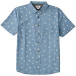 Vissla Chemise Ecology Marks Eco Short Sleeve Faded Denim Présentation