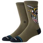 Stance Chaussettes Crew Sock II The Eagle Crew Military Green Présentation