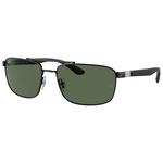 Ray Ban Lunettes de soleil RB3737 Polished Black Dark Green Présentation