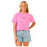 Rip Curl Tee-shirt Sun & Sea Crop Pink Présentation