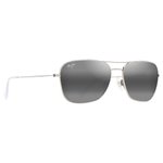 Maui Jim Lunettes de soleil Naauao Argent Brillant Gris Neutre MauiPure Présentation