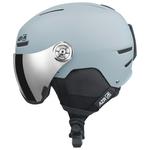 AZR Casque de ski avec visière Slider Visor Glacier Mat Gris Miroir Présentation