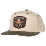 Salty Crew Casquettes Tako Club Snapback Natural Olive Présentation