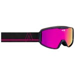AZR Masque de Ski Track Otg Gris Nuit Vernie Full Rose Multicouche Présentation