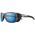 Julbo Lunettes de soleil Camino Noir Translucide Brillant Jaune Spectron Hd 4 Polarized Présentation
