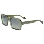 Binocle Eyewear Lunettes de soleil Tyler Shiny Kaki Gradient Grey Polarized Présentation