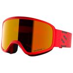Salomon Masque de Ski Aksium 2.0 Cherry Tomato Multilayer Mid Red Présentation