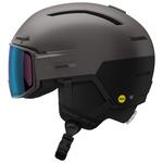 Salomon Casque de ski avec visière Driver Pro Sigma Photo Mips Beluga Metal Black Sky Blue 