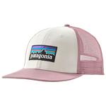 Patagonia Casquettes P-6 Logo Trucker Hat White Quiet Violet Présentation