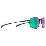 Red Bull Spect Lunettes de soleil Redms Rectangular Metal Matt Dark Green Green Green Mirror Polarized Présentation