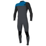 O'Neill Combinaison Intégrale Hammer 3/2 Chest Zip LS Graph/Black/Ocean Présentation