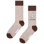 Happy Socks Chaussettes Crew Socks Sockless Beige Présentation