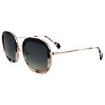 Binocle Eyewear Lunettes de soleil Selena Shiny Pink Gold Black Pink Tortoise Gradient Grey Polarized Présentation
